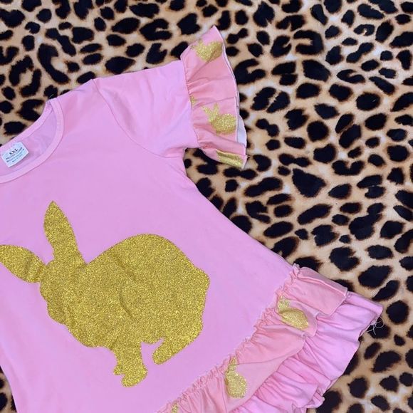 Gold silhouette boutique bunny top size 7(XXL) - Picture 5 of 6